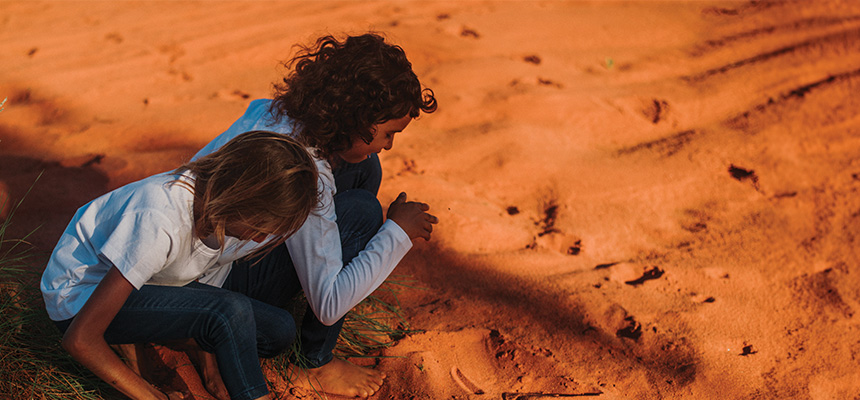Two children in the Pilbara